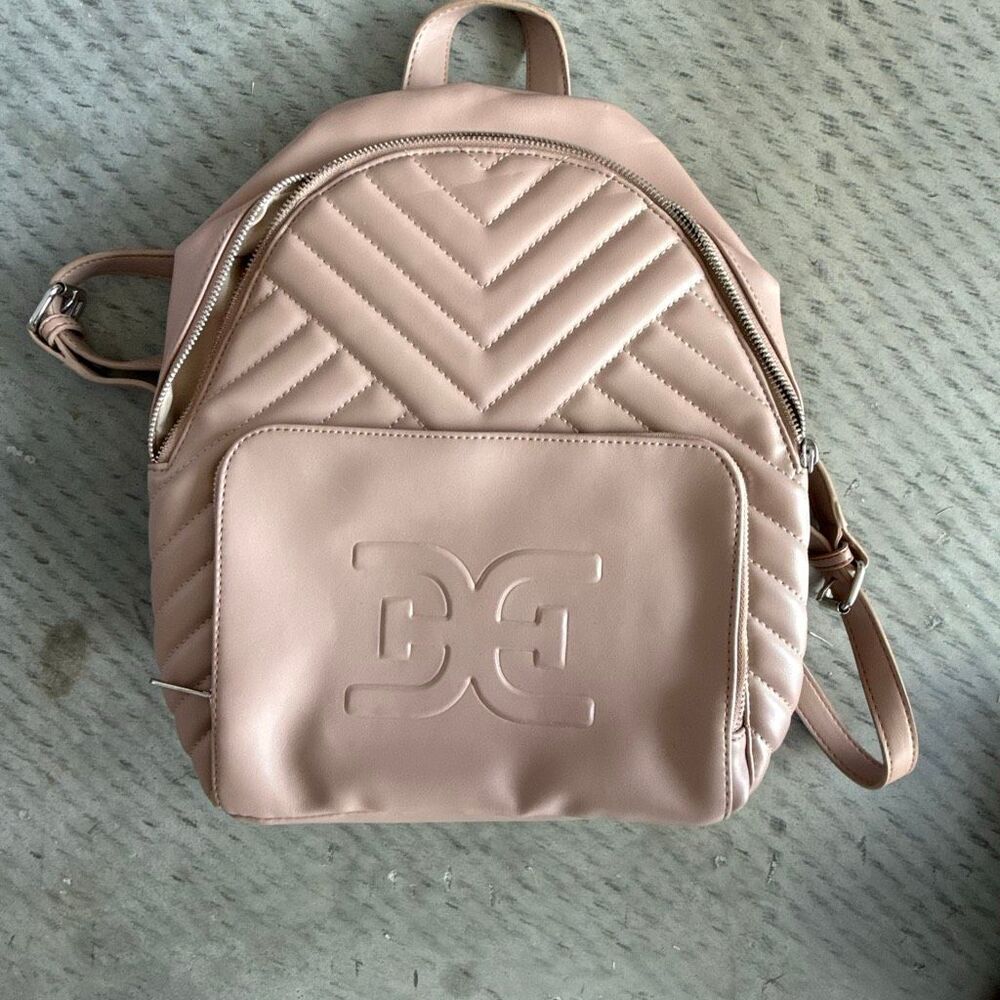 Sam Edelman Womens Purple Taja Faux Leather Fashion Backpack Medium